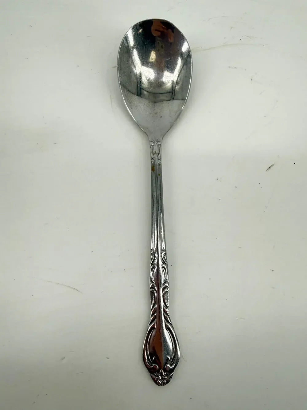 Vintage National Korea Place Spoon Oval Soup Spoon Ornate Replacement Flatware